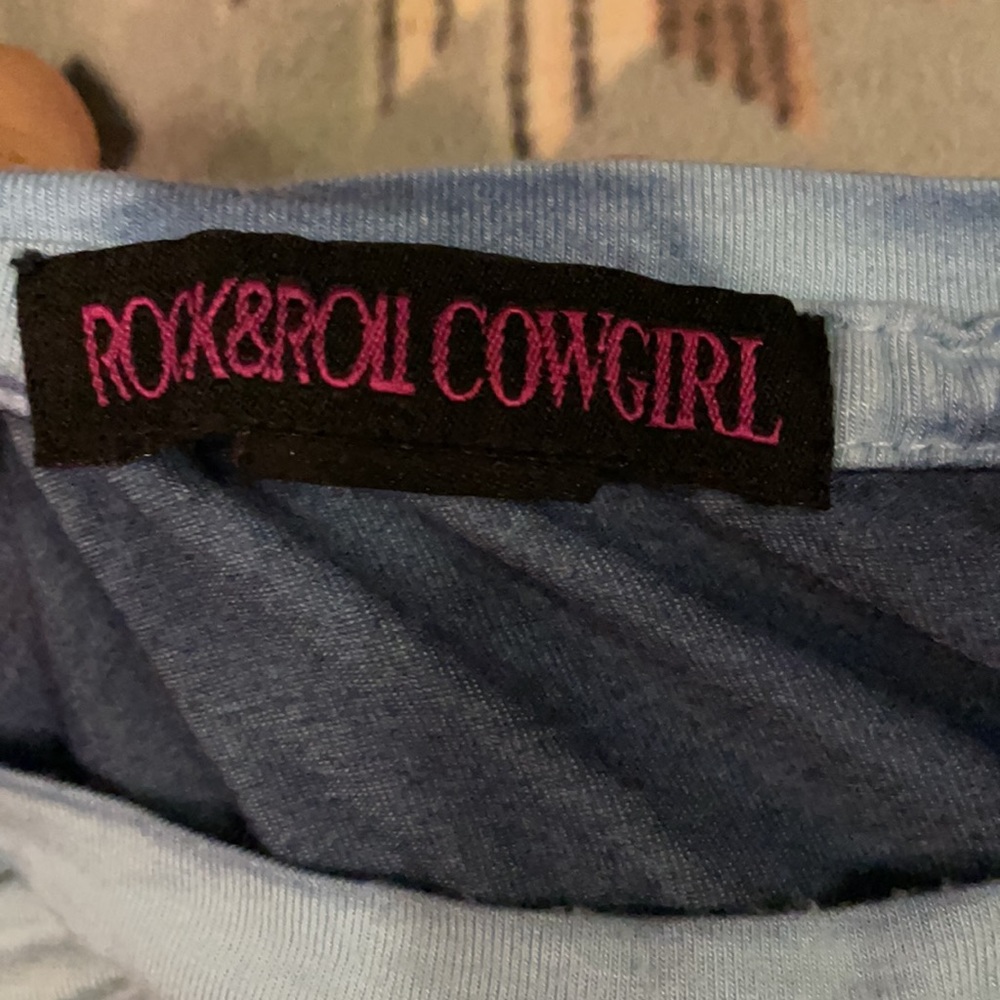 Rock & Roll Cowgirl Cropped Tee - Picture 3 of 3